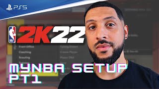 NBA 2K22 - MyNBA Sim Setup!!! - Part 1