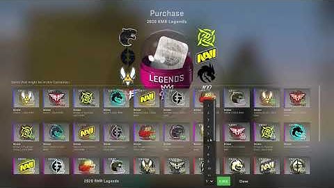 Opening 25 CS:GO 2020 RMR Sticker Capsules