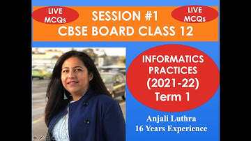 MCQs Practice LIVE for Class 12 I.P. Term1 Exams | #anjaliluthra #ip #k12 #cbse #term1exam #mcq
