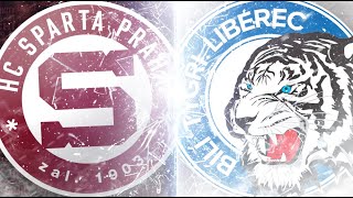 Hc sparta praha vs hc bíli tygři Liberec 2 třetina play off 2021