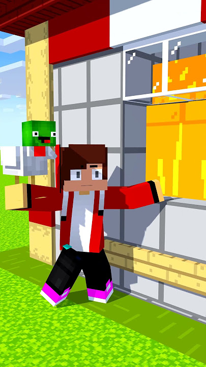 CHICKEN   LAVA = BRICK 🐔🔥🧱 JJ and Mikey Animation