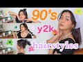 10 CUTE 90's & y2k HAIRSTYLES that are EXTREMELY EASY