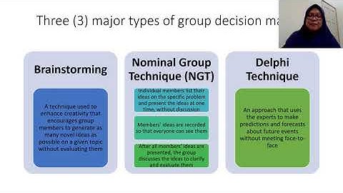 MGT162 Chapter 3 The Nature of Decision Making (Video 2)