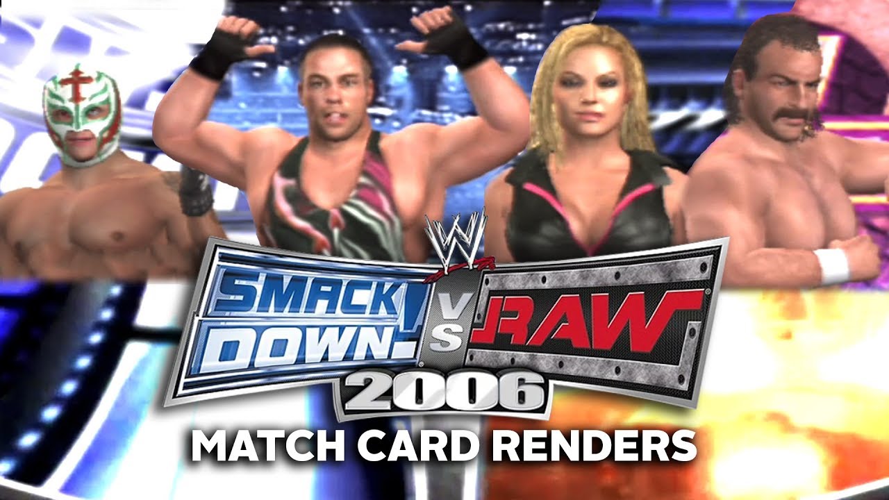 Wwe Smackdown Vs Raw 06 All Match Card Renders Youtube