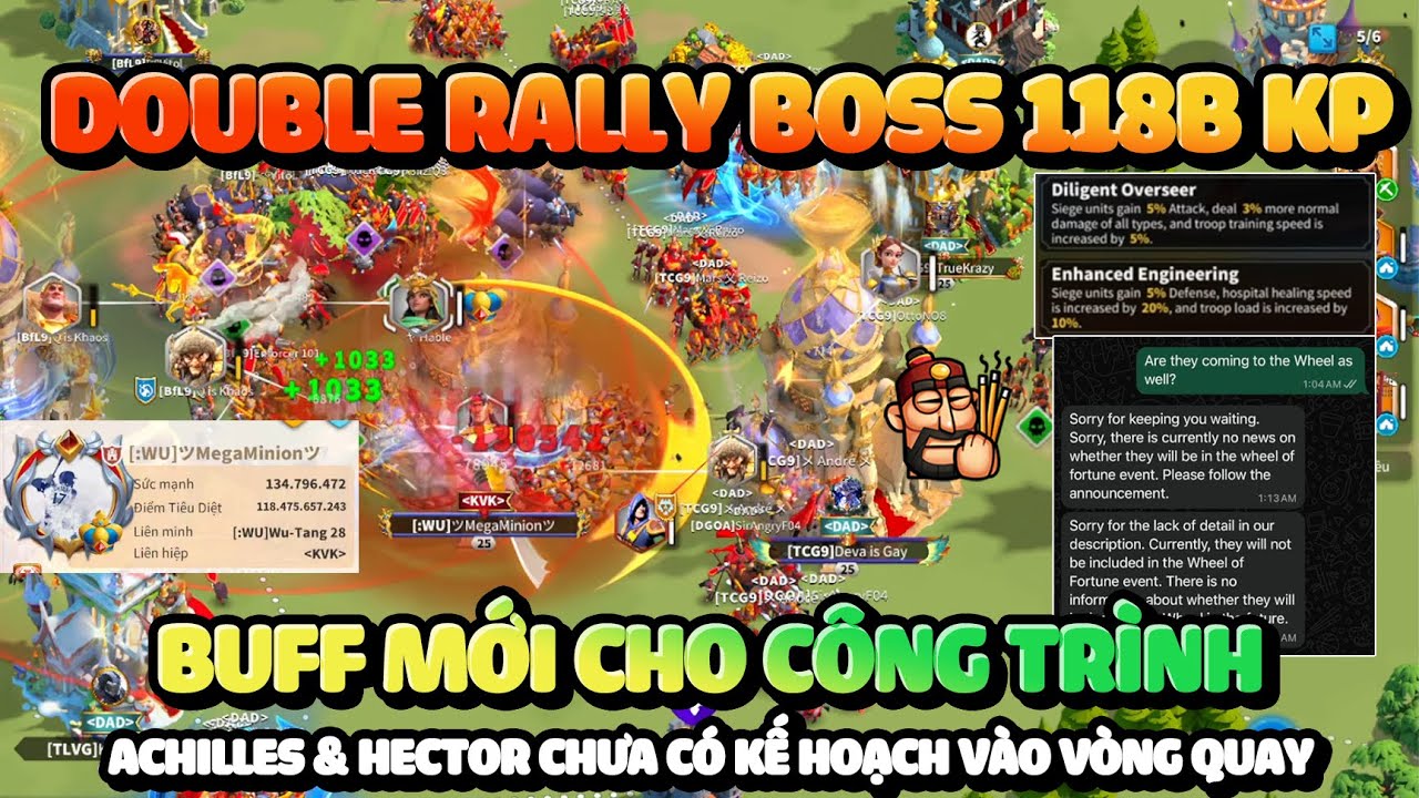 Boss Bị Xích Ăn 2 Rally Atila Niệm Luôn - Buff Công Trình Mới, Cách Lấy ...