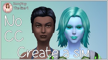 Create a sim| Alien| No CC| The Sims 4