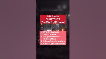 5 FL Studio Shortcuts! #FLStudio #Shortcut #Producer