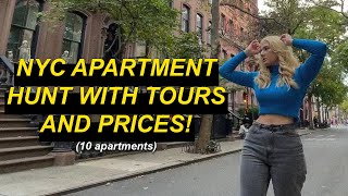 nyc manhattan apartment hunting | touring 10 apts (with prices) how to get the PERFECT apt for you