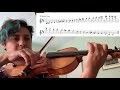 Three octave b minor scale violin