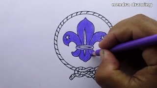 menggambar logo pramuka dunia screenshot 5