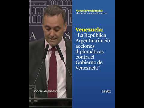ADORNI: "ARGENTINA INICIÓ ACCIONES DIPLOMÁTICAS CONTRA VENEZUELA" | La Voz