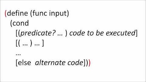 Syntax Series: cond