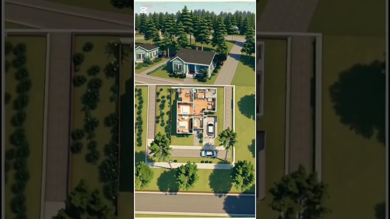 Cozy Single-Story House Tour with Full Interior Floor Plan | Modern Small Home Design