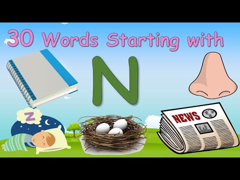 30 Words Starting with Letter N || Letter N words || Words that starts ...