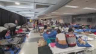 Hundreds of asylum seekers temporarily living at O'Hare International Airport