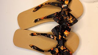 Diy flip flops ||Bow sandals || #howto #diy #ontrending