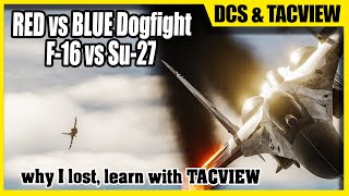 DCS Tacview - learn & improve Russian Flanker vs USA F-16 Viper