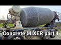 Concrete MiXeR Truck blasting | sandblasting | sand shot media glass grit blasted part 1