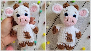 😍Красивая 🐮Плюшевая Корова Вязаная Крючком✨Crochet Cow🐮Gehäkelte Kuh