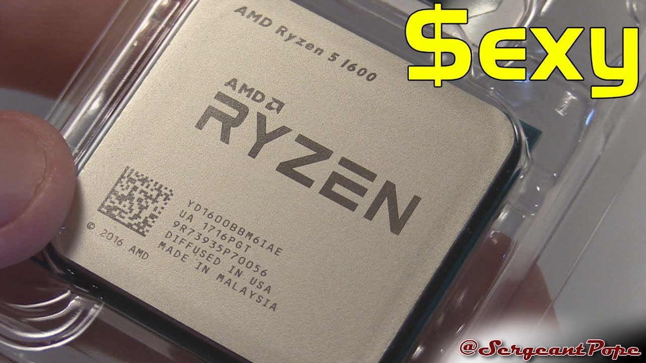 AMD Ryzen 5 1600 CPU and CPU cooler unboxing - YouTube