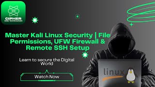Master Kali Linux Security | File Permissions, UFW Firewall & Remote SSH Setup (Lecture 10)