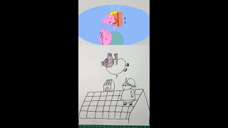 小猪佩奇简笔画-#早教动画#亲子简笔画#小猪佩奇简笔画#育儿简笔画