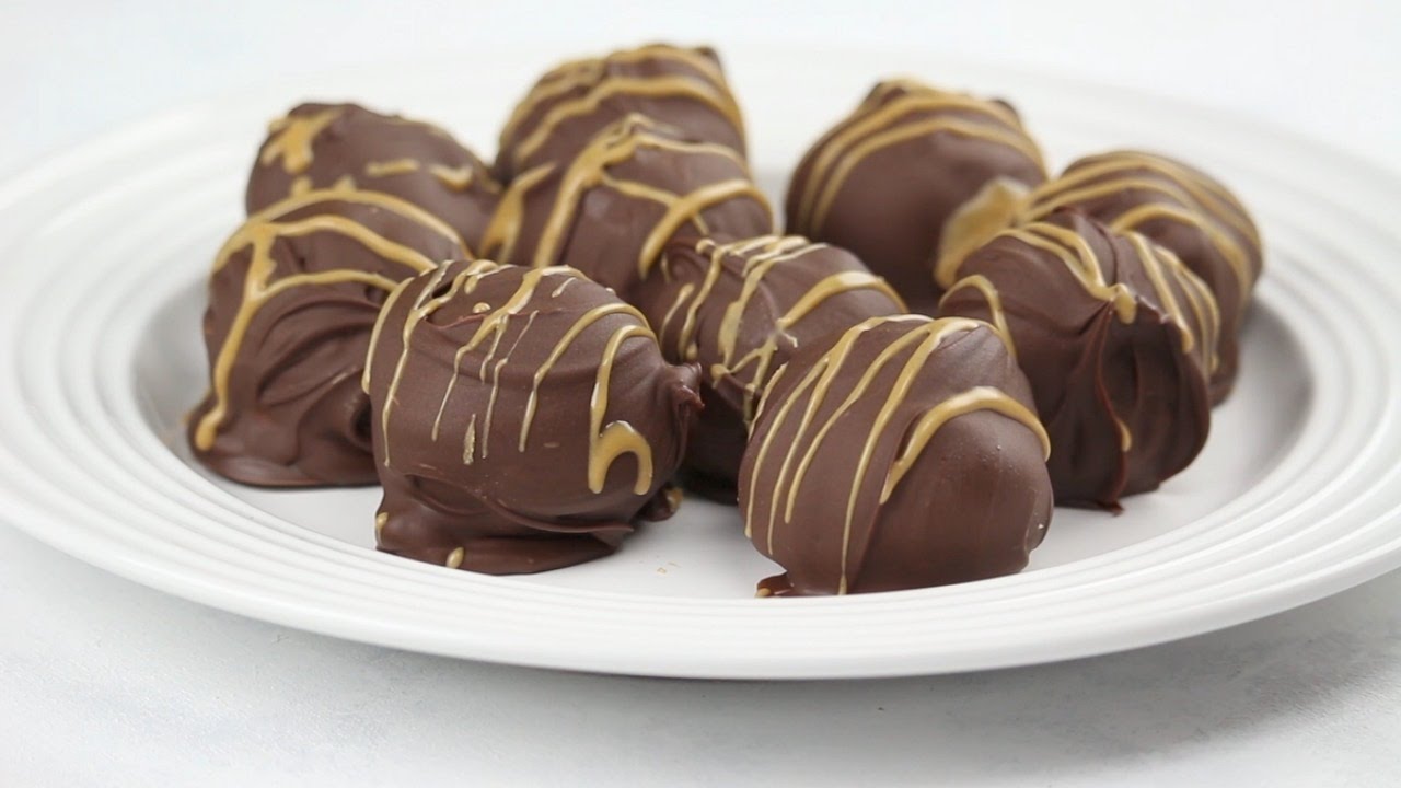Peanut Butter Brownie Truffles Recipe - YouTube
