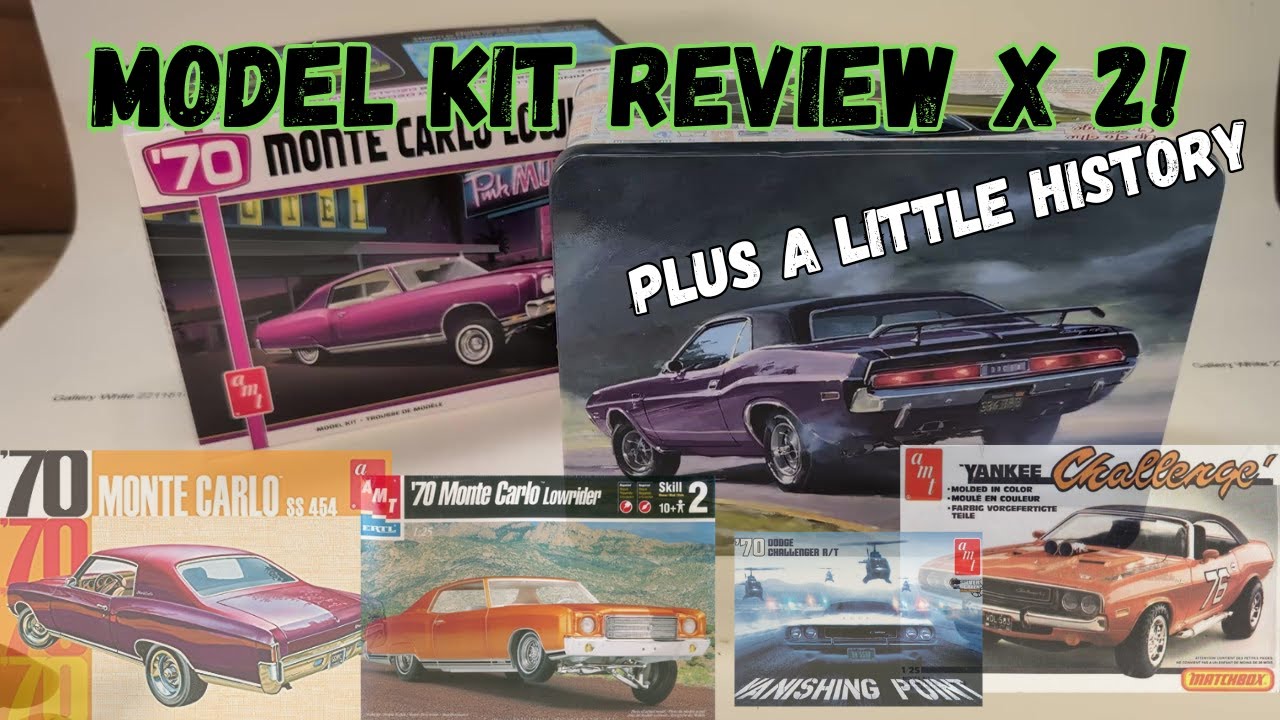 2 Model kit Reviews at once! 1970 Monte Lowrider and 1970 Dodge ...