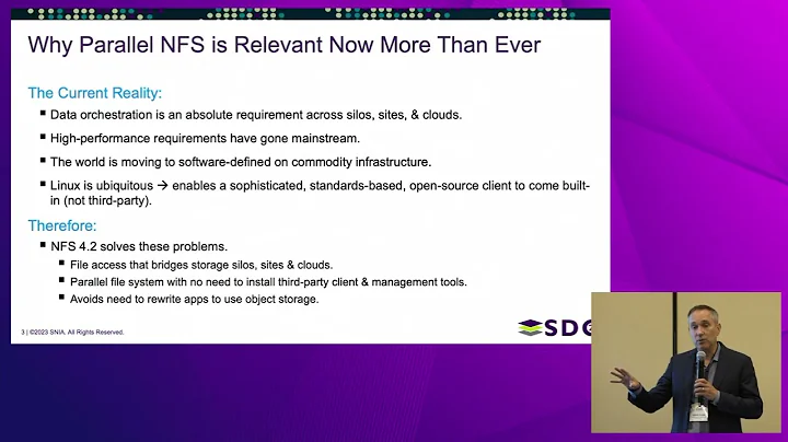 SDC 2023 - Standards-Based Parallel Global File Systems and Automated Data Orchestration with NFS