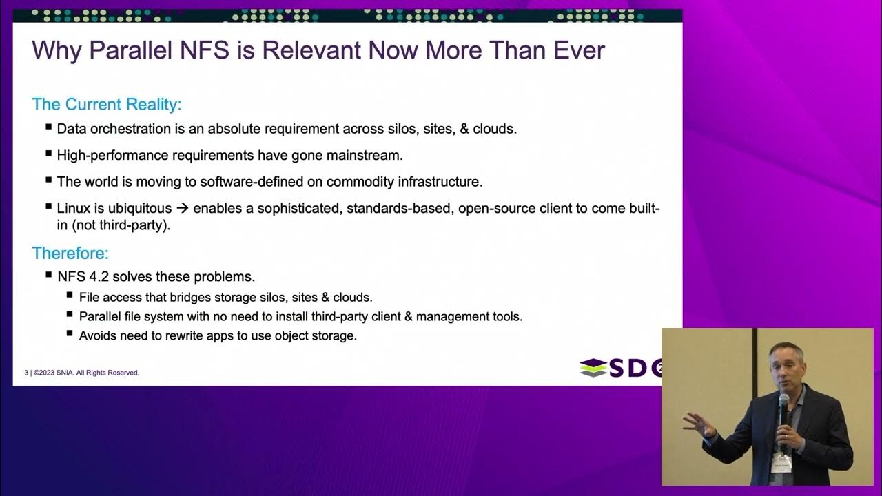 SDC 2023 - Standards-Based Parallel Global File Systems and Automated ...