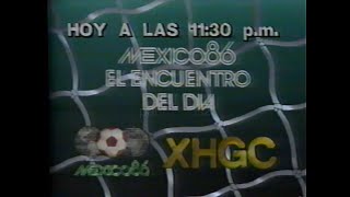 Comerciales: Mayo-Junio Mundial México 1986 Canal 5