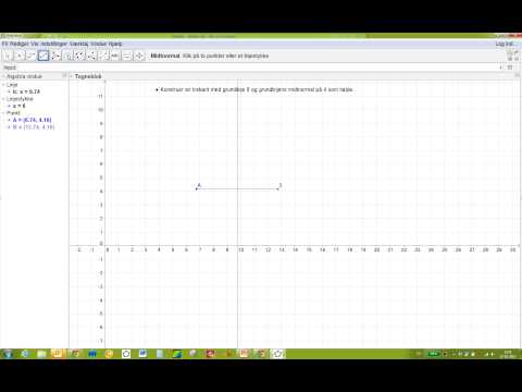 Video: Hvordan finner du ligningen for den vinkelrette halveringslinjen til et linjestykke?
