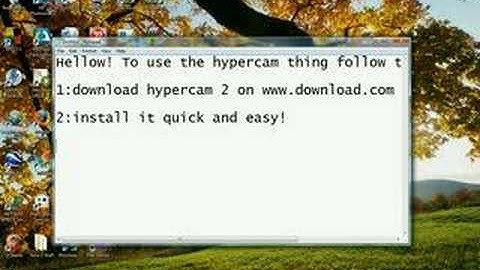 How to set up and use hypercam