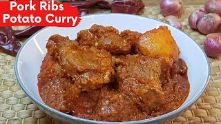 Delicious, Tender Dry Pork Ribs Curry with Potato Recipe