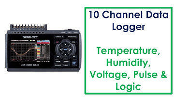 10 Channel Data Recorder for Temperature, Humidity, Voltage, Pulse & Logic; USB and LAN feature