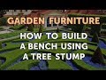 How to Build a Bench Using a Tree Stump How to Build a Bench Using a Tree Stump
