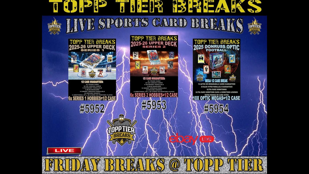 FRIDAY NIGHT BREAKS - 2025-26 UPPER DECK SERIES 1 & 2 AND 2025 OPTIC FOOTBALL