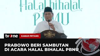 Prabowo dan Gibran Hadiri HalalBihalal PBNU | Kabar Petang tvOne