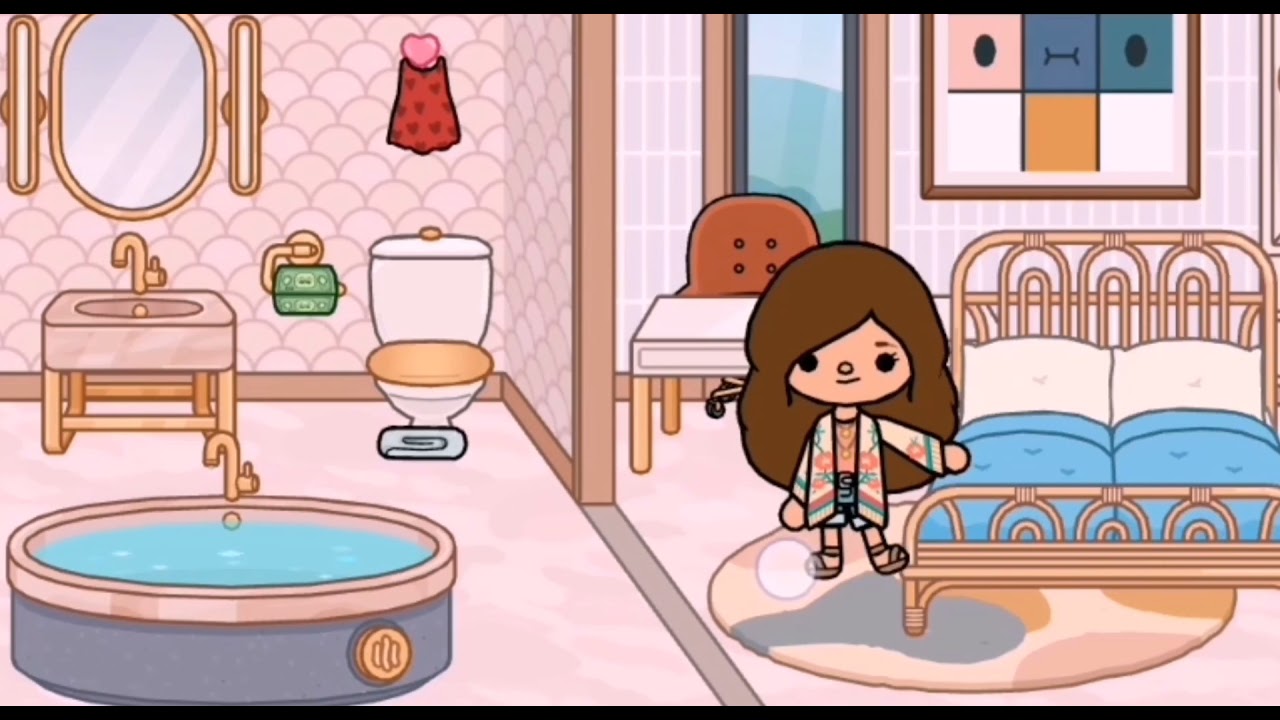 Как рисовать ванную комнату тока бока