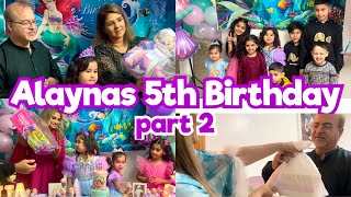 Alaynas Salgirah Party Family Gifts & Desi Food  Official Part 2 Vlog ? |  #familyvlog #birthday
