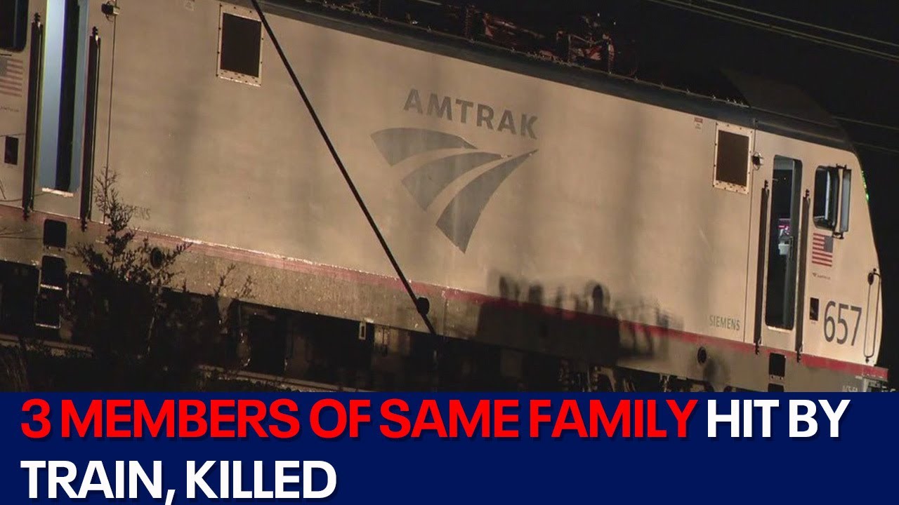 3 members of same family struck by train and killed - YouTube