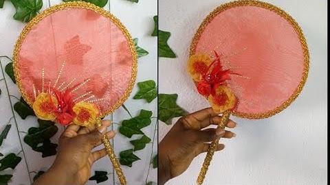 HOW TO MAKE THE TRENDING TRANSPARENT ASOEBI BRIDAL HANDFAN FROM SCRATCH // Bridal Handfan Tutorial