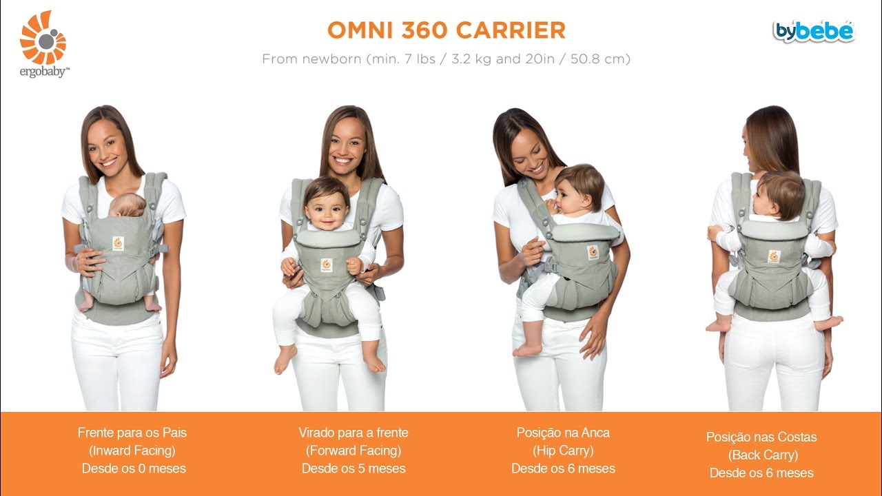 Mochila Porta Bebé Ergobaby Omni 360 Ergobaby - Como | bybebé - YouTube