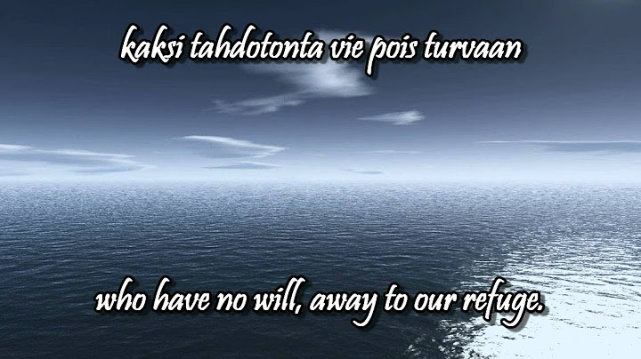 Vedenalaista w/lyrics (english, finnish)