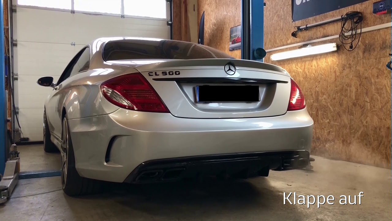 Underground Exhaust Mercedes W216 CL500 Stage 3 Klappenauspuff Sound