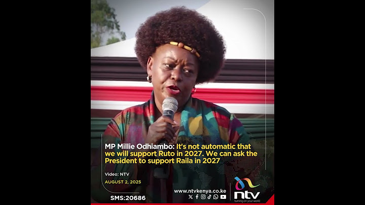 MP Millie Odhiambo: It's not automatic that we will support Ruto in 2027.