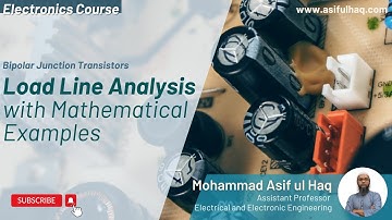 Load Line Analysis and Determination of Q Point with Math Examples | Electronics Course (Bangla)