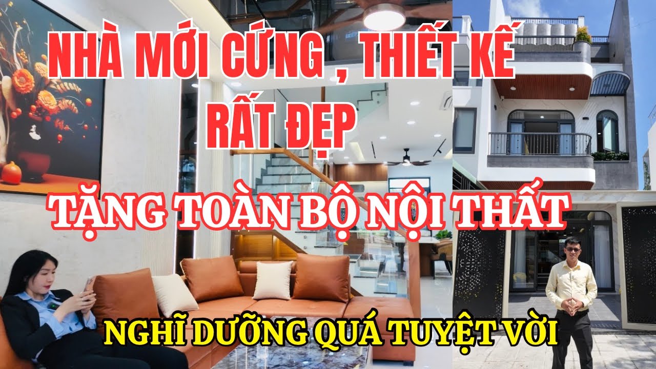 🔥Bán Nhà Đẹp Nha Trang. Mới Xây tặng toàn bộ nội thất mới cứng. Đi tắm biển chỉ 7Phút