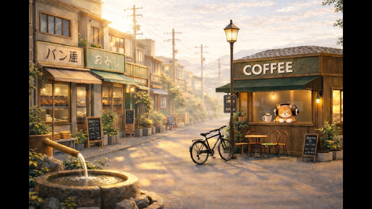 Morning Coffee ☀️☕ Soft Lofi 🎵 to Start Your Day | Cozy Windowsill Cat 🐱 accompany with you