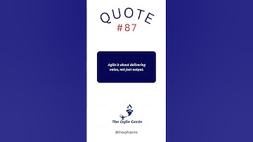 Agile is about delivering value, not just output!